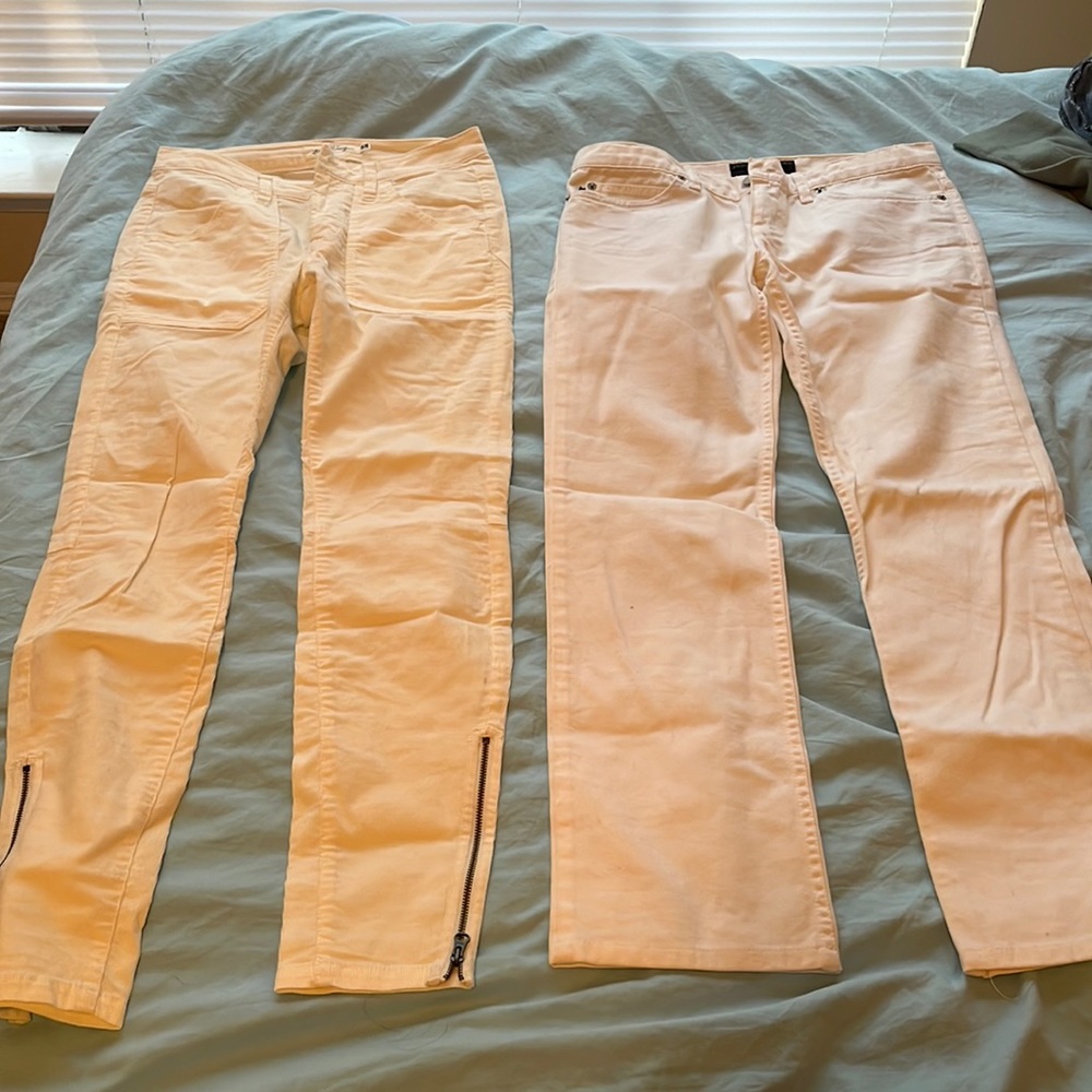 Two white jeans